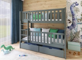 KSAWERY 80x180 graphite bunk bed Lano Furniture
