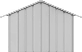 vidaXL Σπιτάκι σκύλου με οροφή 83x130x85 cm Γαλβανισμένος χάλυβας