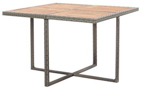 vidaXL Σετ Τραπεζαρίας Εξ. Χώρου 9 τεμ. Ανθρακί Συνθ Ρατάν + Μαξιλάρια