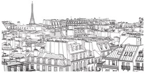 Ταπετσαρία XXL - Parisian's sketchbook 550x270