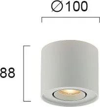 Σποτ Μονόφωτο Viokef Arion White 4260800