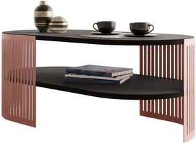 Τραπεζάκι σαλονιού Fikoli Ember II-Mauro - 100.00Χ50.00Χ40.00cm