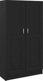 vidaXL Βιβλιοθήκη Μαύρη 82,5 x 30,5 x 150 εκ. Επεξ. Ξύλο