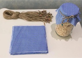 Stewehome Σετ καρό υφασμάτινων καλυμμάτων καπακιών βάζων με χάντρες για δέσιμο
