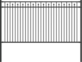 vidaXL Φράχτης με Άκρες Μαύρο 200 x 150 cm