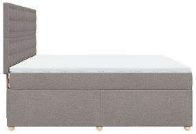 ΚΡΕΒΑΤΙ BOXSPRING ΜΕ ΣΤΡΩΜΑ TAUPE 180X200 ΕΚ. ΥΦΑΣΜΑΤΙΝΟ 3291377