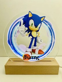 Φωτιστικό 3D Led Plexiglass Sonic