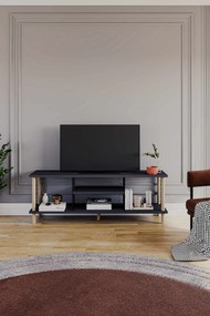 Έπιπλο Τηλεόρασης Ανθρακί LOCUSEL 120x30x42.6
