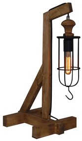 Επιτραπέζιο Φωτιστικό HL-303TL 77-3129 Midas Black Homelighting Metal,Wood