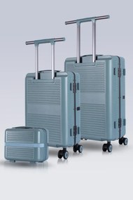 Stewehome Σετ 3 τεμαχίων βαλίτσες με θύρες φόρτισης USB και από πολυκαρβονικό