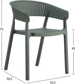 ΠΟΛΥΘΡΟΝΑ ΠΟΛΥΠΡΟΠΥΛΕΝΙΟΥ PERFOE HM5941.07 DARK OLIVE 56x50x73Υεκ.