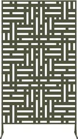 vidaXL Οθόνη Ιδιωτικότητας Ελιά 100 x 50 x 180 εκ. Ατσάλι