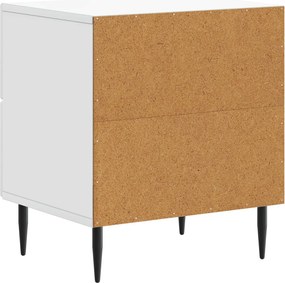 vidaXL Κομοδίνο 2 τεμ. Λευκό 43 x 34,5 x 47,5 εκ Επεξεργασμένο Ξύλο