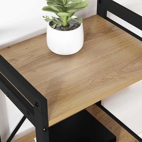 vidaXL Ράφι Βιβλίων 60 x 30 x 85 cm Επεξεργασμένο ξύλο Artisan Oak