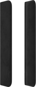 vidaXL Κρεβάτι Boxspring με Στρώμα Μαύρο 160x200 εκ. Βελούδινο