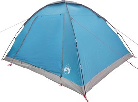 vidaXL Σκηνή Camping με στέγη Μπλε 6 ατόμων Πολυεστέρας και Χάλυβας