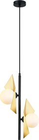 Φωτιστικό Οροφής Δίφωτο Aca Polygon HL42592P25BG