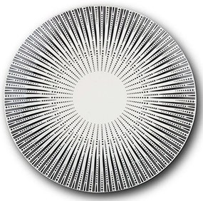 Πιάτο Ρηχό Iris 10-099-311 Φ27x2,5cm White-Black Nava Porcelain