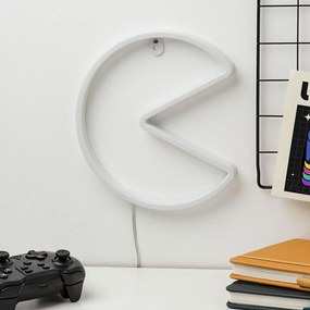 Φωτιστικό Τοίχου LED Neon Pac Man PP12624PMVN 21,5cm White Paladone