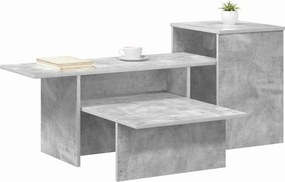 vidaXL Τραπέζι κονσόλας Σκυρόδεμα Γκρι 91,5 x 35 x 38,5 εκ