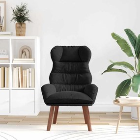 vidaXL Χαλαρωτική Πολυθρόνα Μαύρο 69 x 74 x 93 εκ. Βελούδο