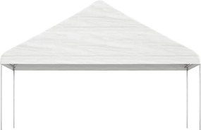 vidaXL Κιόσκι με Τέντα Λευκό 4,46 x 5,88 x 3,75 μ. από Πολυαιθυλένιο