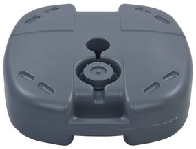 vidaXL Βάση Ομπρέλας Φορητή Γκρι για Άμμο / Νερό