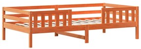 vidaXL Σκελετός Κρεβ. Χωρίς Στρώμα Καφέ Κεριού 75x190 εκ Μασίφ Πεύκο