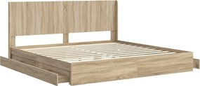 vidaXL Καλάθι με αποθήκη και κεφαλάρι Sonoma Δρυς 180 x 200 cm