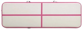 vidaXL Στρώμα Ενόργανης Φουσκωτό Ροζ 400 x 100 x 15 εκ. PVC με Τρόμπα