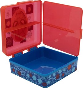 Κουτί Φαγητού με Θήκες Spider-Man CZ11274 Πολύχρωμο Πλαστική ύλη