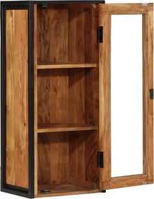 vidaXL Ντουλάπι Μπάνιου Επιτοίχιο 40x30x90 εκ. Μασίφ Ακακία/Σίδερο