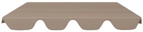 vidaXL Πανί Ανταλλακτικό για Κούνια Κήπου Taupe 188/168 x 145/110 εκ.