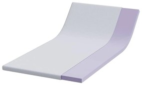 vidaXL Στρώμα επικάλυψης Λευκό 100 x 200 cm Υφασμα Jacquard