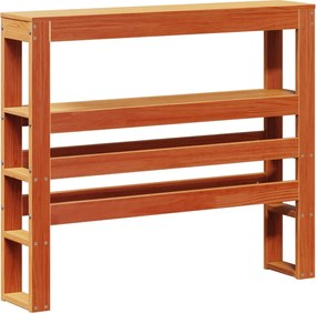 vidaXL Σκελετός Κρεβ. Χωρίς Στρώμα Καφέ Κεριού 90x200 εκ Μασίφ Πεύκο