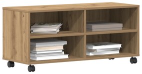 vidaXL Κονσόλα Τηλεόρασης Artisan Oak 90x35x35 εκ. Επεξεργασμένου Ξύλου