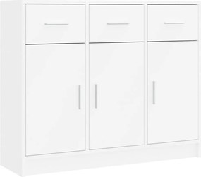 vidaXL Μπουφές Λευκό 91 x 28 x 75 εκ. από Τεχνητό Ξύλο