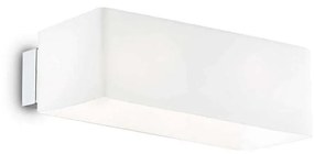 Φωτιστικό Τοίχου Box 009537 20x70x14cm 2xG9 40W White Ideal Lux