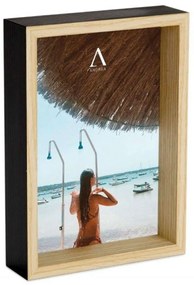Κορνίζα LBTAH-AX71518 13x18cm Black-Natural Andrea House Mdf, Glass
