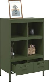 vidaXL Ντουλάπι Πράσινο Λαδί 68x39x101,5 εκ. από Ατσάλι