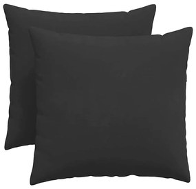 vidaXL Μαξιλάρι Καναπέ 2 pcs Μαύρο 50 x 50 cm ύφασμα