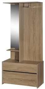 Epiplo World  BEST ΕΠΙΠΛΟ ΕΙΣΟΔΟΥ 83Χ45Χ185EK. LD51 DARK OAK BEST-15324899