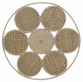 Διακόσμηση τοίχων DKD Home Decor 45,5 x 2 x 45,5 cm Φυσικό