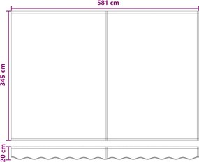 vidaXL Αναδιπλούμενη τέντα Άμμος 600 x 350 εκ