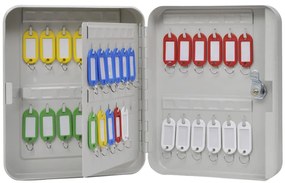 vidaXL Κουτί Κλειδιών Ελεφαντόδοντο 20 x 7,5 x 25 εκ Ατσάλι