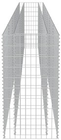 vidaXL Συρματοκιβώτιο-Γλάστρα Υπερυψωμένη 540x50x100 εκ. Γαλβ. Χάλυβας
