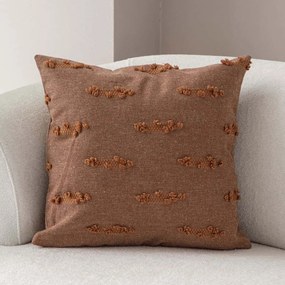 Μαξιλαροθήκη Διακοσμητική Tuffet 881PCR1624 Brown Aberto Design 43X43 Πολυέστερ