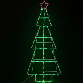 Φωτοσωλήνας Christmas Tree 100 Led X08100349 60x150+500m 6W Green-Red Aca