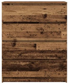 Sideboard Παλιό ξύλο 80x35x99 cm Ξύλο μηχανής - Καφέ
