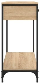 Τραπέζι Κονσόλα Sonoma Δρυς 75x34,5x75 εκ. Επεξεργασμένο Ξύλο - Καφέ